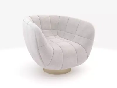 Essex Armchair - Brabbu style  Low-poly 3D model