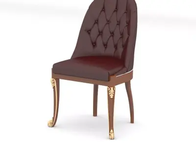 Chesterfield small armchair 3D model