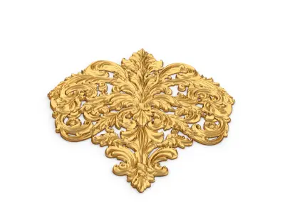 Classic decor ornament carved 47  3D model