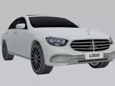 BENZ ECLASS LOWPOLY Low-poly 3D model