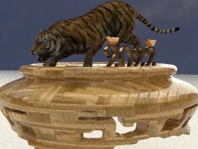 Chinese zodiac tiger  3D model