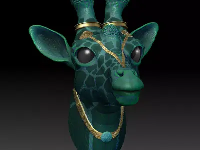 Fantasia Fauna-Girikirti-Giraffe 3D Model 3D print model
