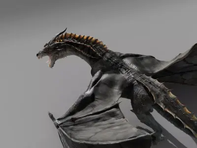 Ymirak - Rigged Dragon 3D model