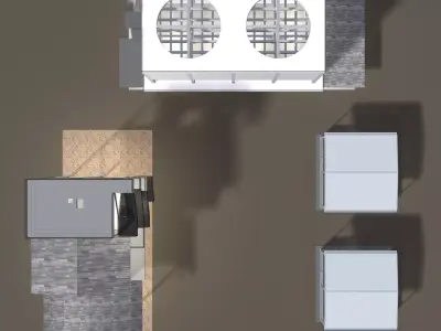 Industrial building layout 25-39 3D model
