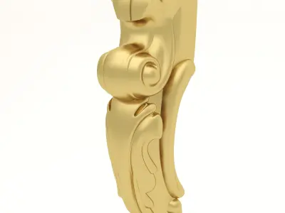 Cnc Furniture Leg 6 3D model