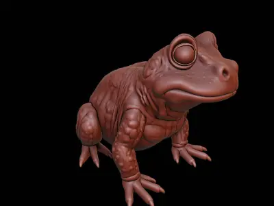 Toad Animal Sculpture 3D print model purchase