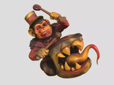 Creepy Monkey 3D print model