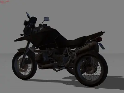 Motorcycles Low-poly 3D model