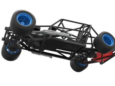 Vintage Asphalt Modified stock car Base V4 Scale 1 to 25 3D print model