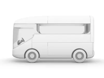 Arrival concept van 3D model