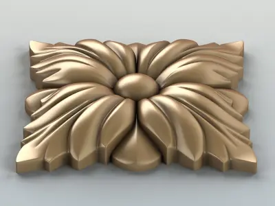 Square rosette 004 3D model