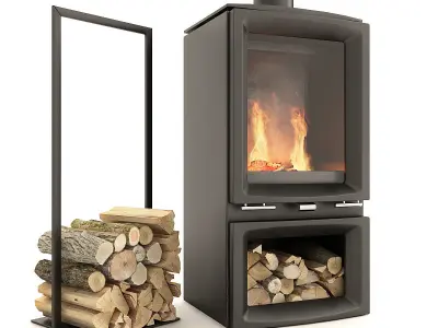 Collection of Fireplaces 3D model