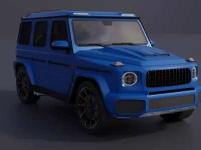 Generic Cool SUV 5 Low-poly 3D model