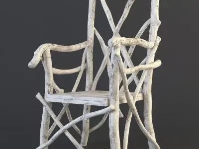 tale old chair 3D model