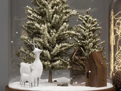 Christmas set 02 3D model