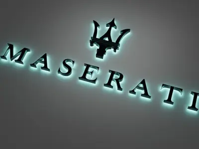 Maserati 3d logo 3D model