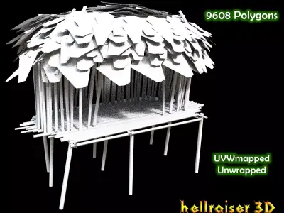 Forest House Low-poly 3D model