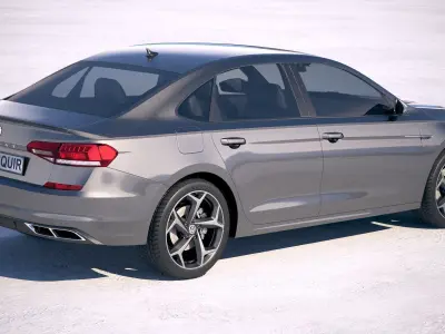 Volkswagen Passat R-line 2020 3D model