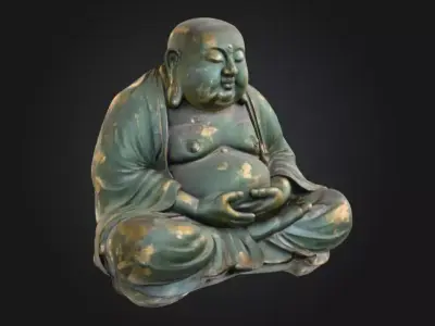 Buddha Serenity Low-poly 3D model