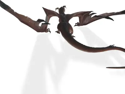 Epic Mythical Dragon Detailed Rigged 3D Model 3D model