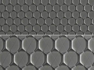 3d panel decoration low poly 3d model Low-poly 3D model