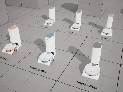 SAMSUNG Robot Cleaner - BESPOKE Z Bot Low-poly 3D model