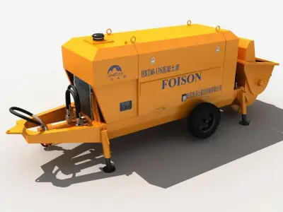 Concrete Pump 3D model