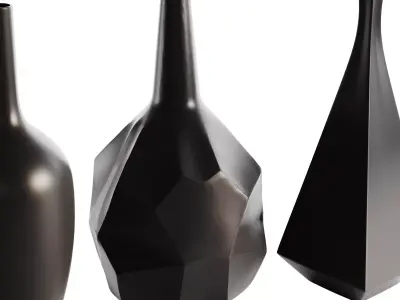 Vases Decor Set 03 3D model