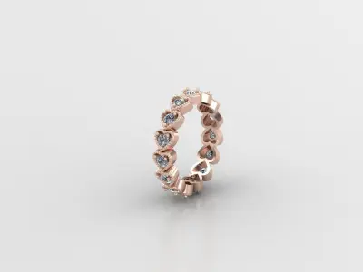 Solitaire Ring Version 1 SR34 3D model