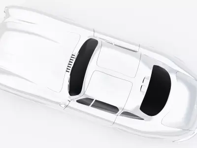 Mercedes-Benz 300 SL Gullwing Low-poly 3D model