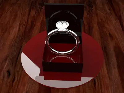 Diamond ring 3D model get