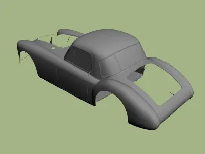 MG MGA Coupe body 3D model