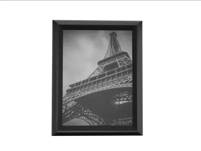 Photo Black Frame Free low-poly 3D model