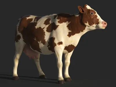 COW-ZTL cow Low-poly 3D model