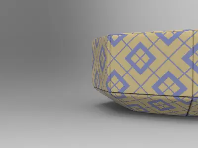 Eig Pouf Low-poly 3D model