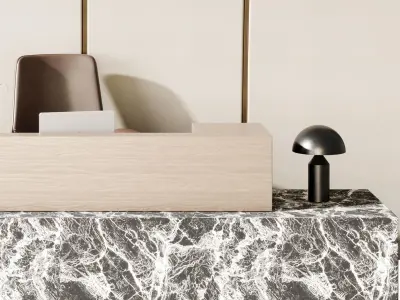 Reception Desk - office furniture 54 3D model