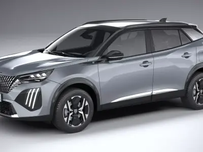 Peugeot E-2008 2024 3D model