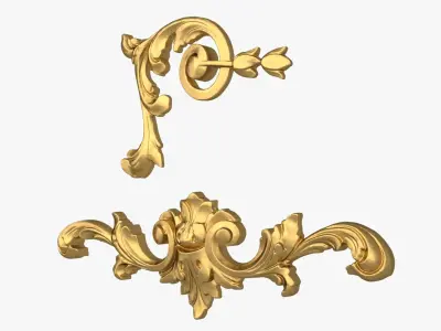 Classic decor ornament 241 3D model