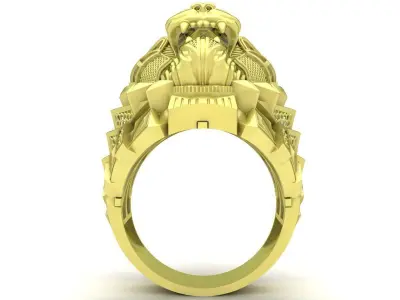 Dragon Head Ring 3D Model for Jewelry Design  307 3D print model