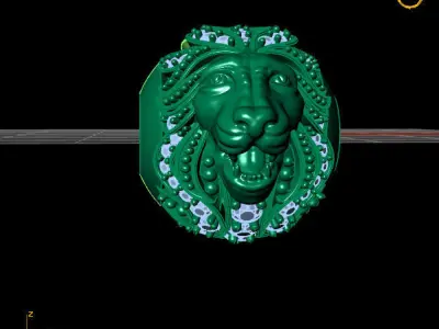lion bracelet 3D print model