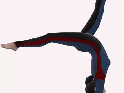 Olympic games inspired garment 3D model