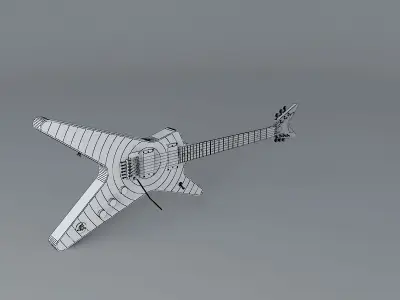 Dean ML Dimebag model guitar Free 3D model