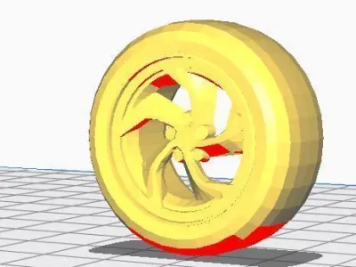 ROCKET LEAGUE 4 wheels pack 3D print model