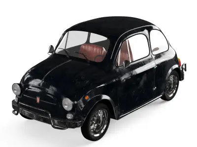 Retro Fiat 500 3D model