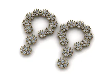 Stare Earring 3D print model