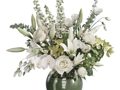 Flower In Vase 111 3D model