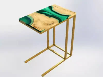 Table for a laptop 3D model