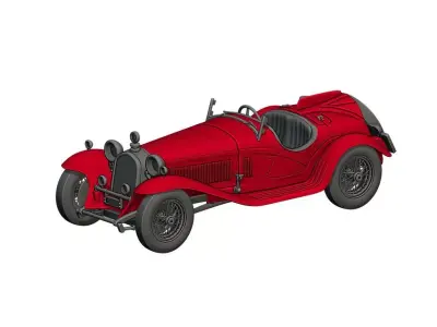 Alfa Romeo 8c 2300 print 3D print model