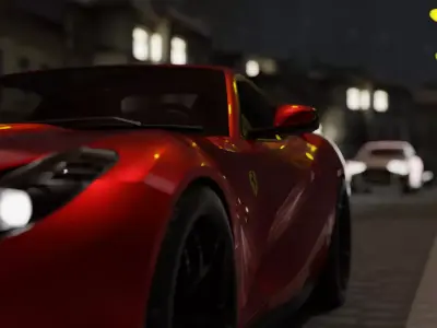 car gt4 scene 3D model