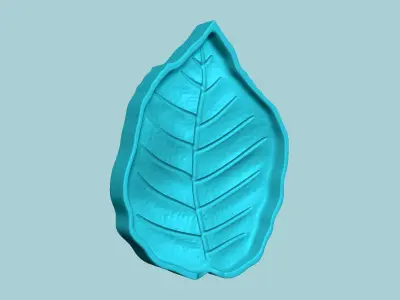 European Beech Leaf - Molding Artificial EVA Craft 3D print model